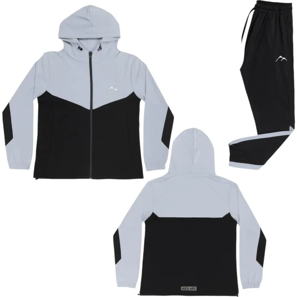 Mens Alp Stretch Hooded Tracksuit Set