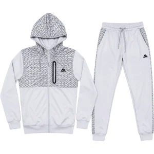 Mens Jabal Geometric Stretch Hooded Tracksuit Set