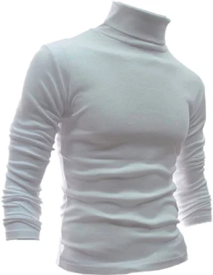 Mens High Roll Neck Jumper
