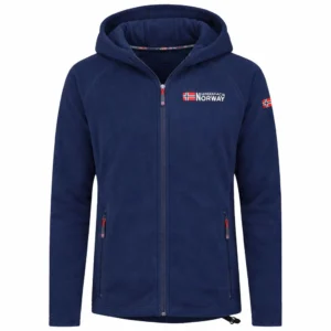 Mens Hooded Quarter Zip Jacket