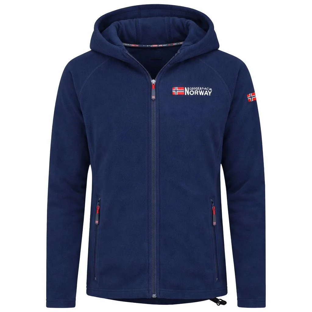 Mens Hooded Quarter Zip Jacket