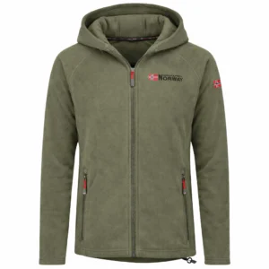 Mens Hooded Quarter Zip Jacket