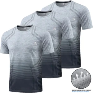 Mens 3 Pack Jabal Tees Quick Dry