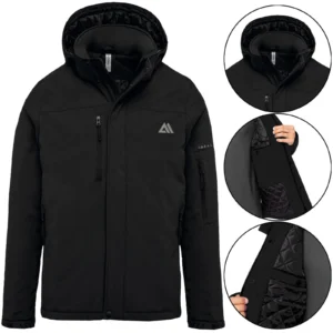 Mens Fleece Lined Padded Soft Shell Waterproof