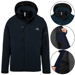 Mens Fleece Lined Padded Soft Shell Waterproof
