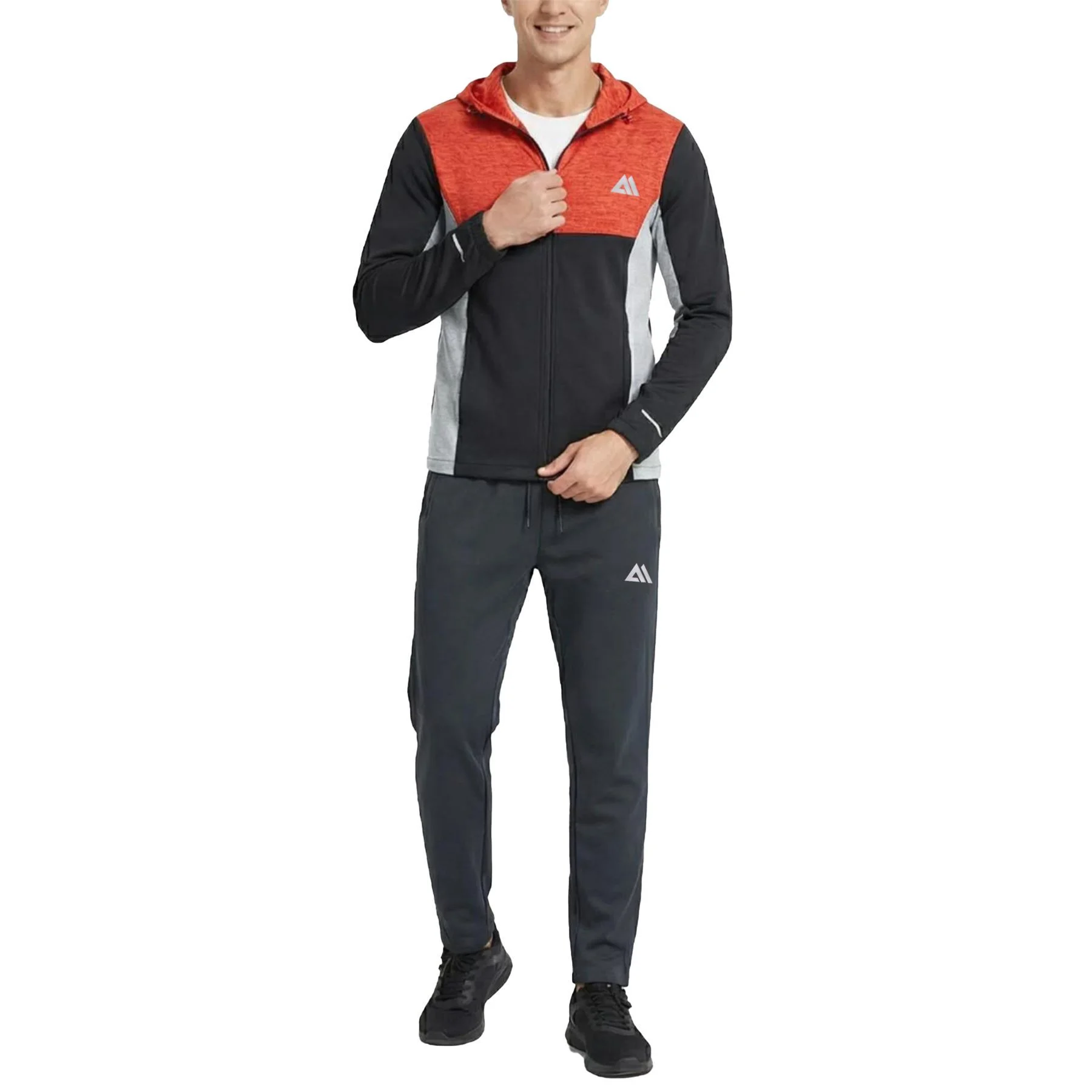 Mens Jabal Scuba Stretch Hooded Tracksuit Set