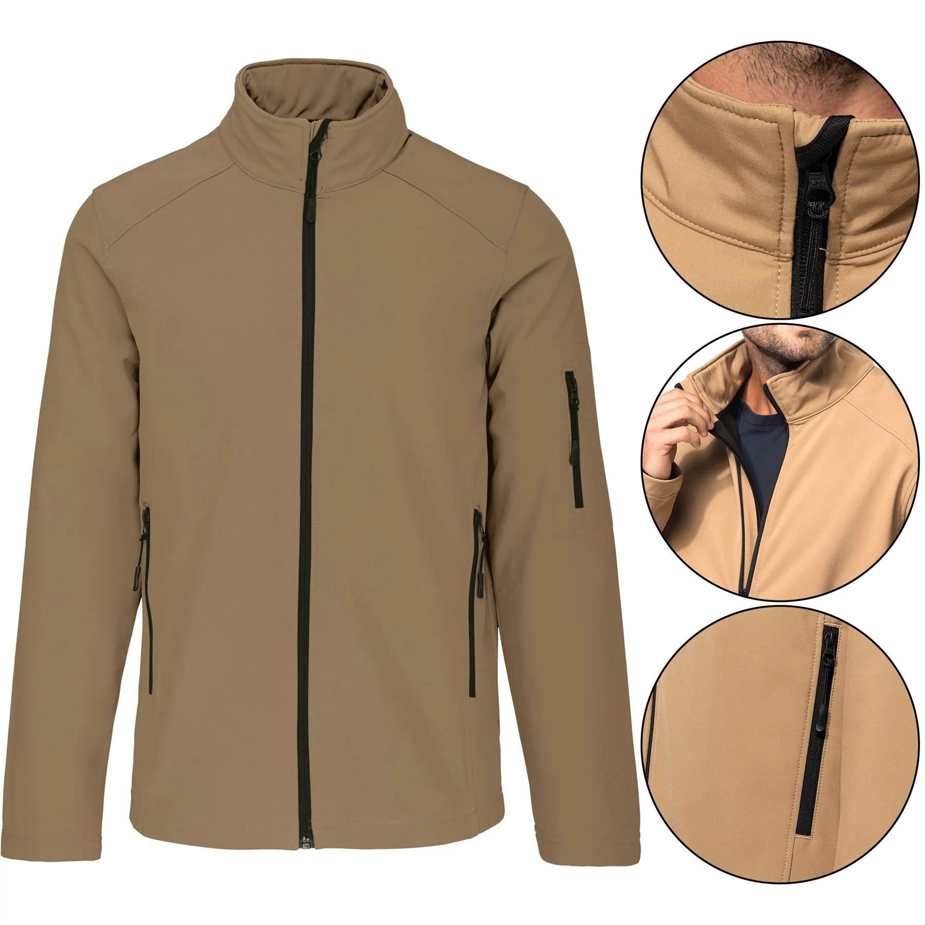 Mens Kariban Fleece Lined Soft Shell Waterproof
