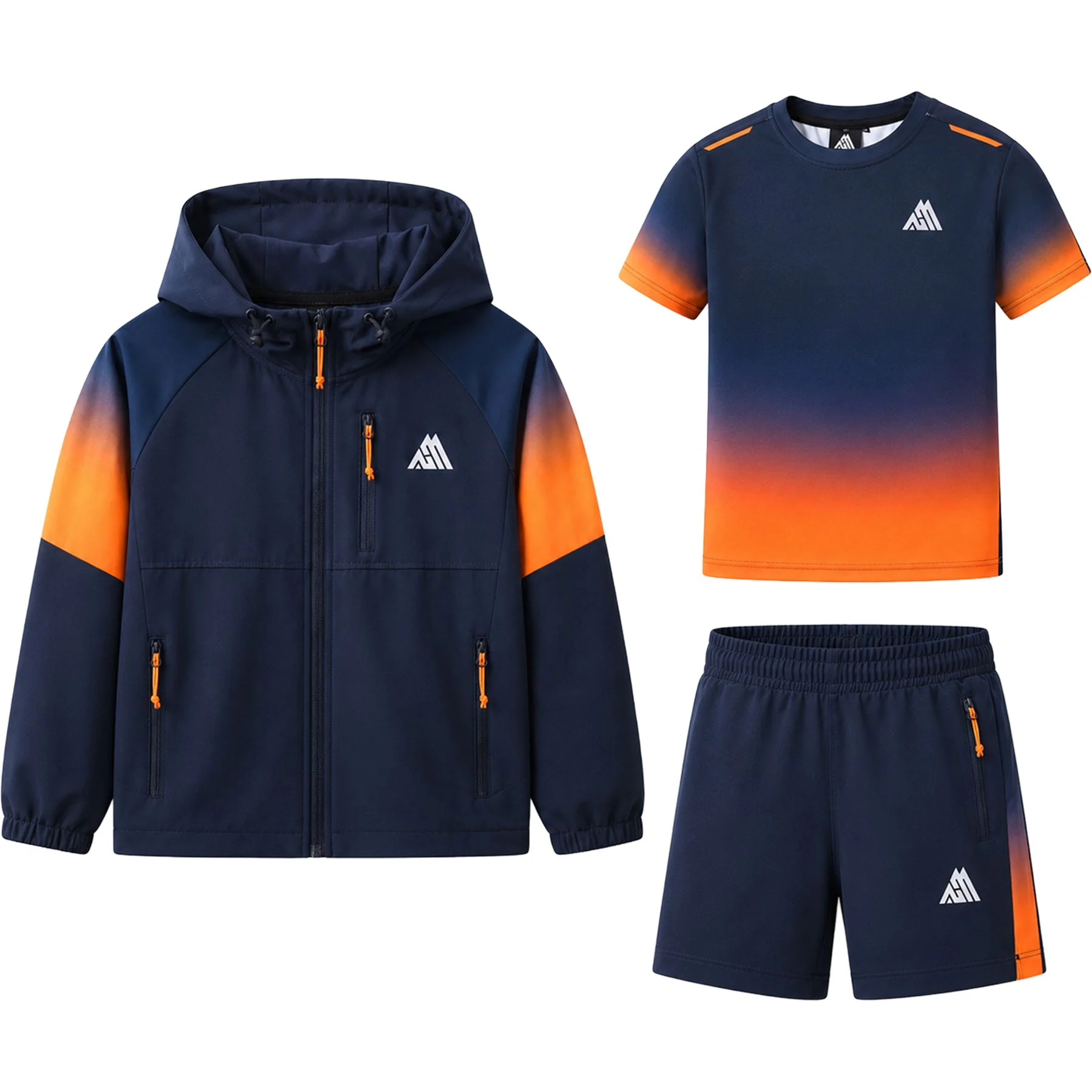 Boys 3-Piece Hooded Activewear Set