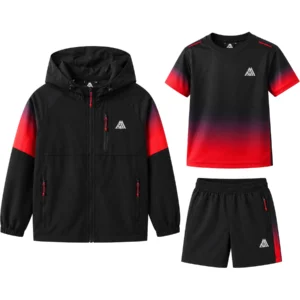 Boys 3-Piece Hooded Activewear Set