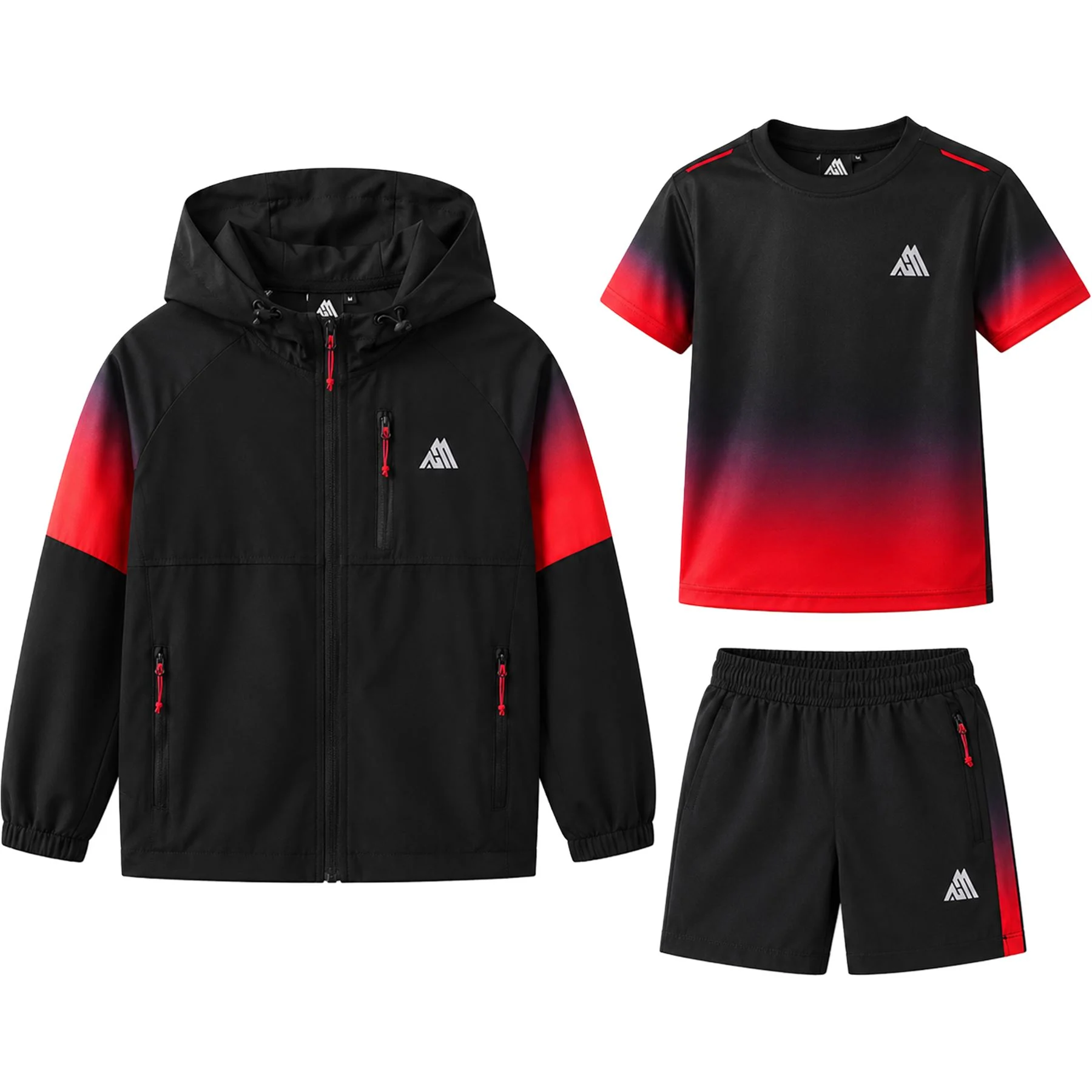 Boys 3-Piece Hooded Activewear Set