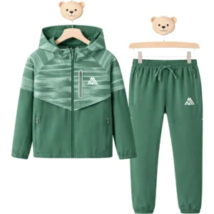 Boys 9303 Stretch Hooded Tracksuit Set
