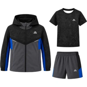 Boys 3 Piece Jabal Spiral Stretch Short