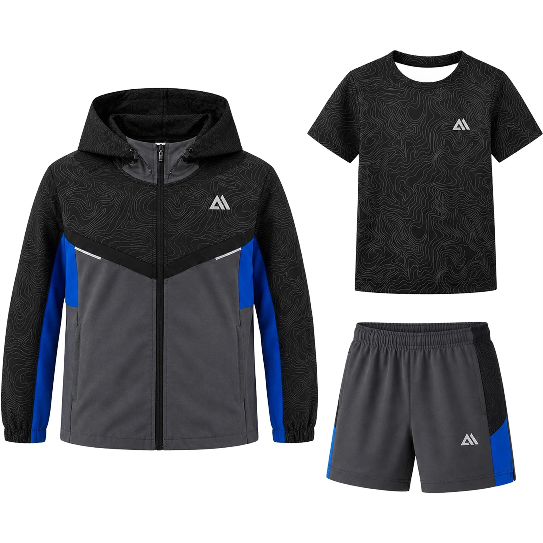 Boys 3 Piece Jabal Spiral Stretch Short