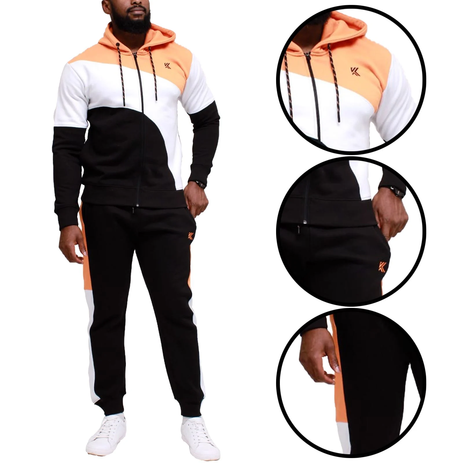Mens Jabal KTS Stretch Hooded Tracksuit Set