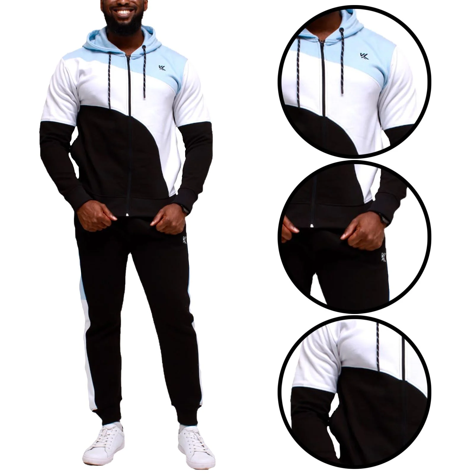 Mens Jabal KTS Stretch Hooded Tracksuit Set