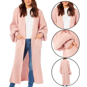Womens Balloon Knitted Cardigan