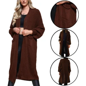 Womens Balloon Knitted Cardigan