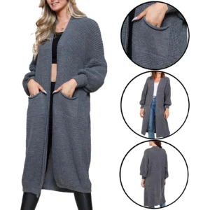 Womens Balloon Knitted Cardigan