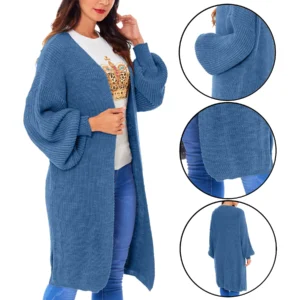 Womens Balloon Knitted Cardigan