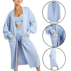 Womens Balloon Knitted Cardigan
