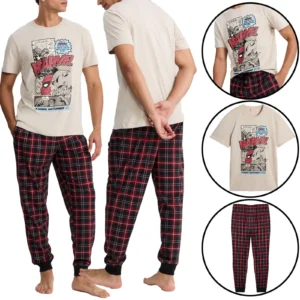 Mens Lounge Pyjama Set Marvel