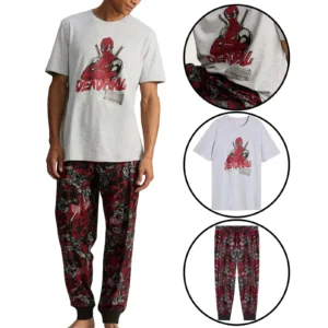 Mens Lounge Pyjama Set Marvel
