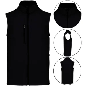 Mens Kariban Gilet Fleece Lined Soft Shell