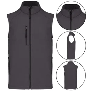 Mens Kariban Gilet Fleece Lined Soft Shell