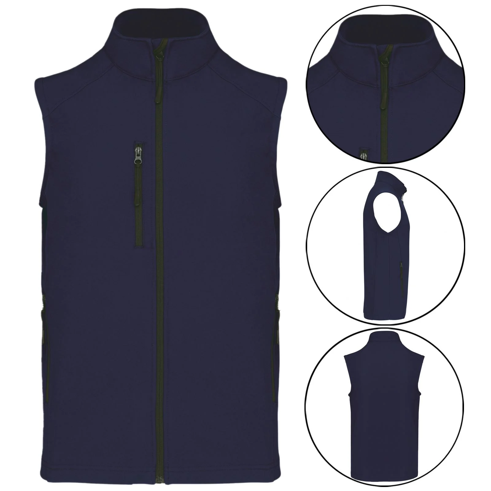 Mens Kariban Gilet Fleece Lined Soft Shell