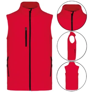 Mens Kariban Gilet Fleece Lined Soft Shell
