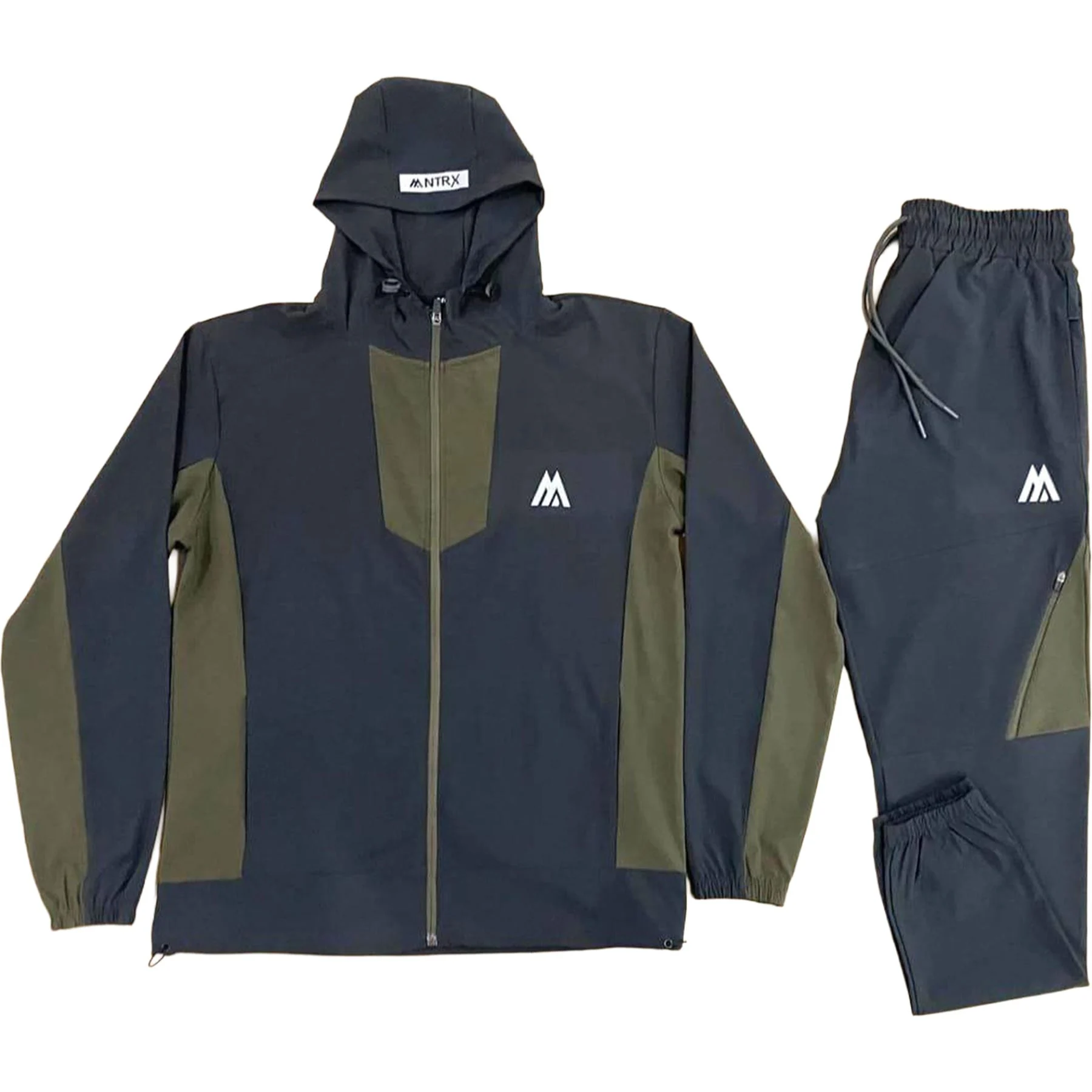 Mens 007 Stretch Hooded Tracksuit Set