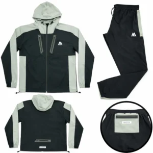 Mens MNTRX 106 Stretch Hooded Tracksuit Set