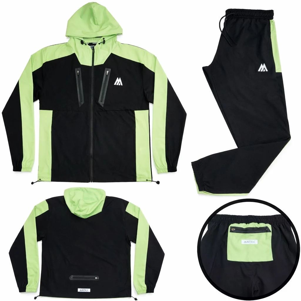 Mens MNTRX 106 Stretch Hooded Tracksuit Set