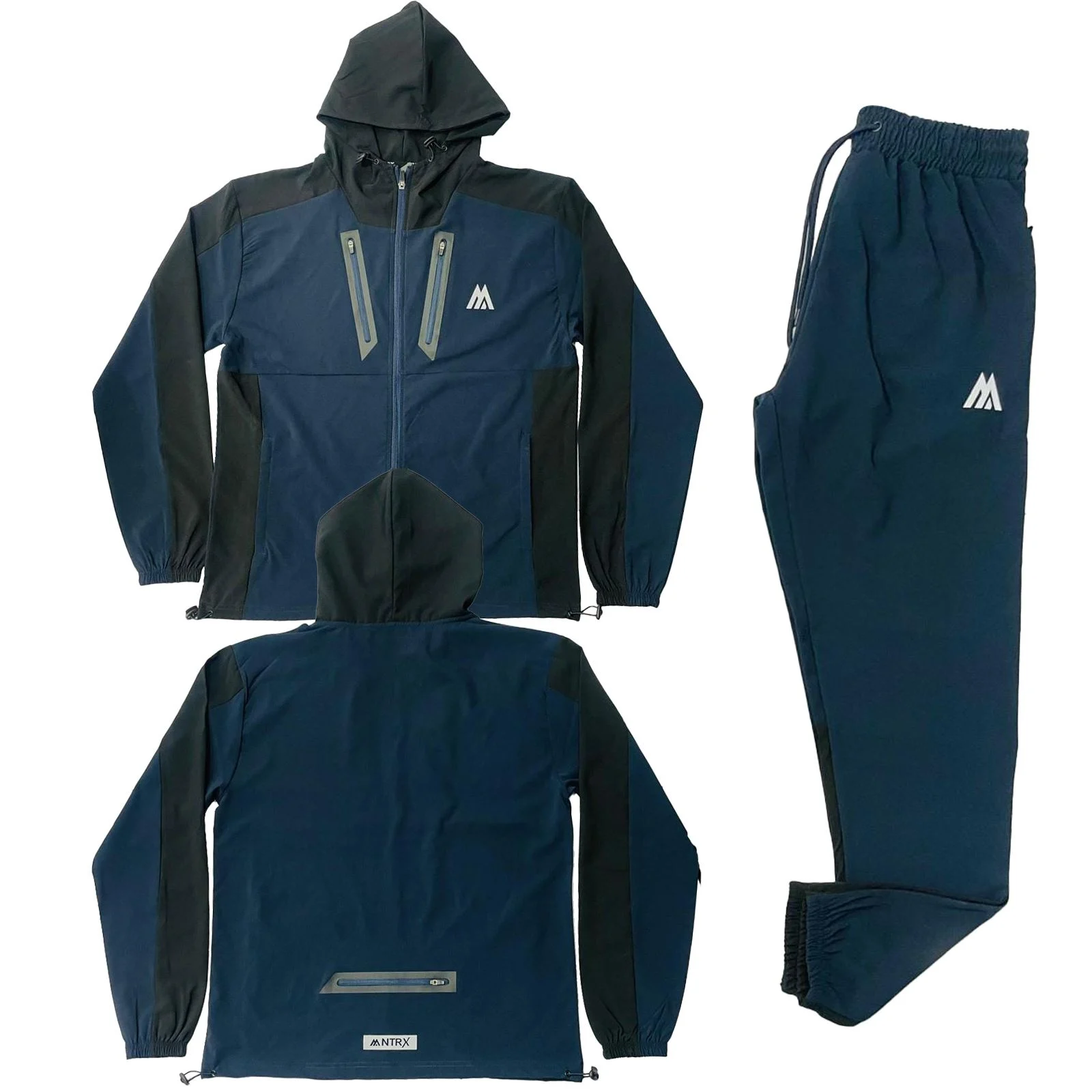 Mens MNTRX 106 Stretch Hooded Tracksuit Set