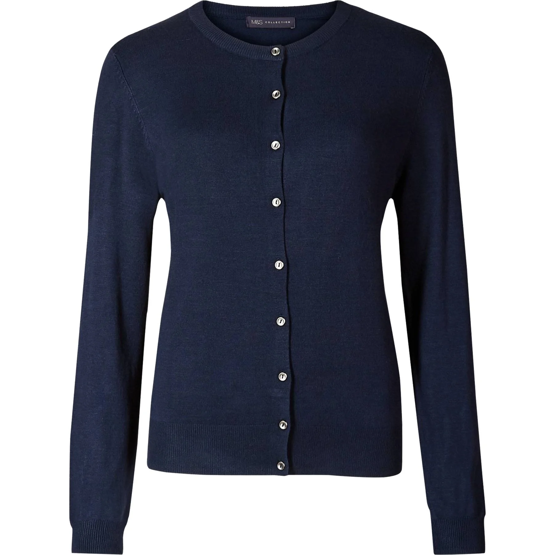 Womens Marks and Spencer Round Neck Cardigan