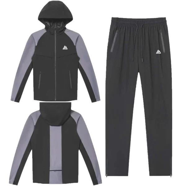 Mens MWA Stretch Hooded Tracksuit Set