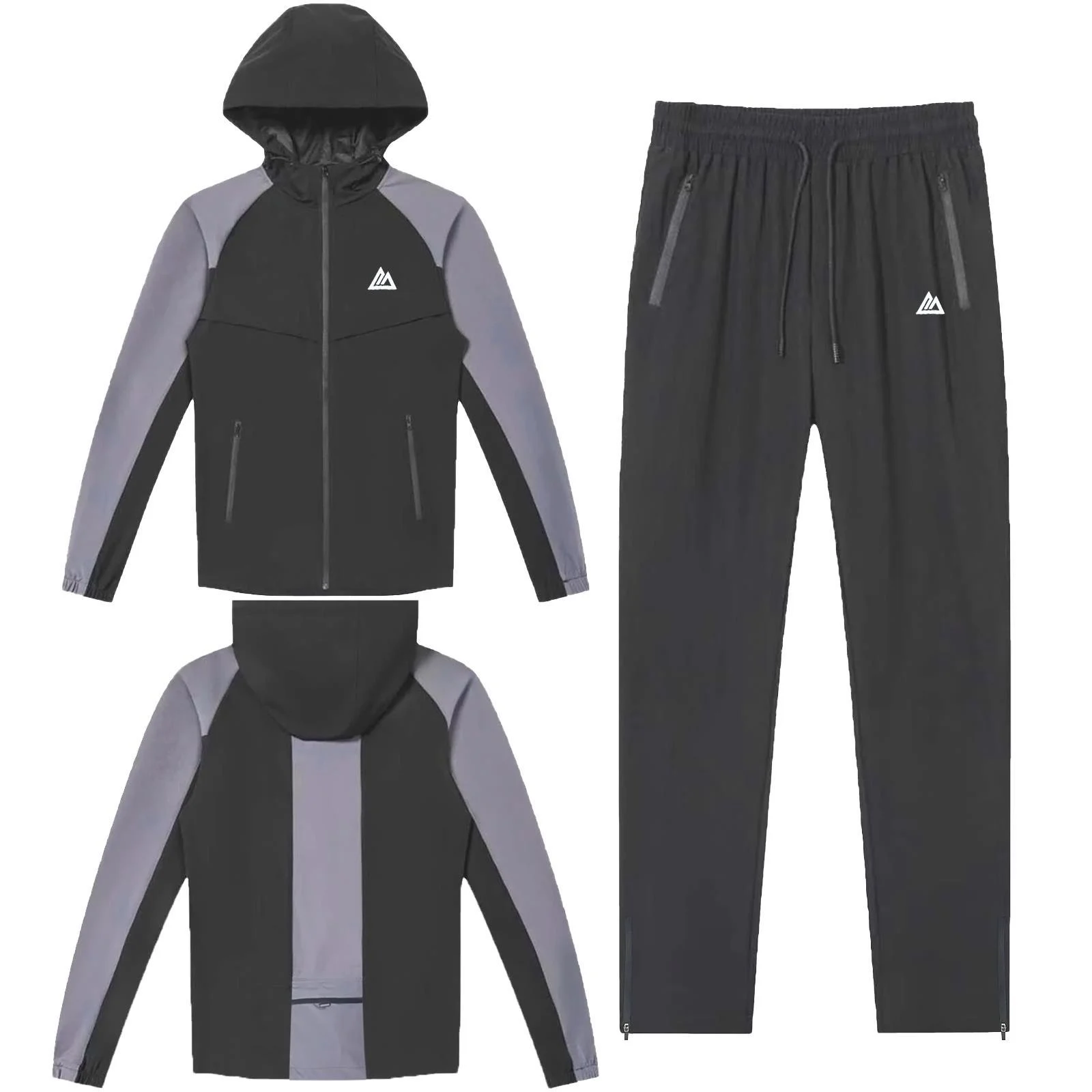 Mens MWA Stretch Hooded Tracksuit Set