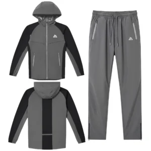 Mens MWA Stretch Hooded Tracksuit Set