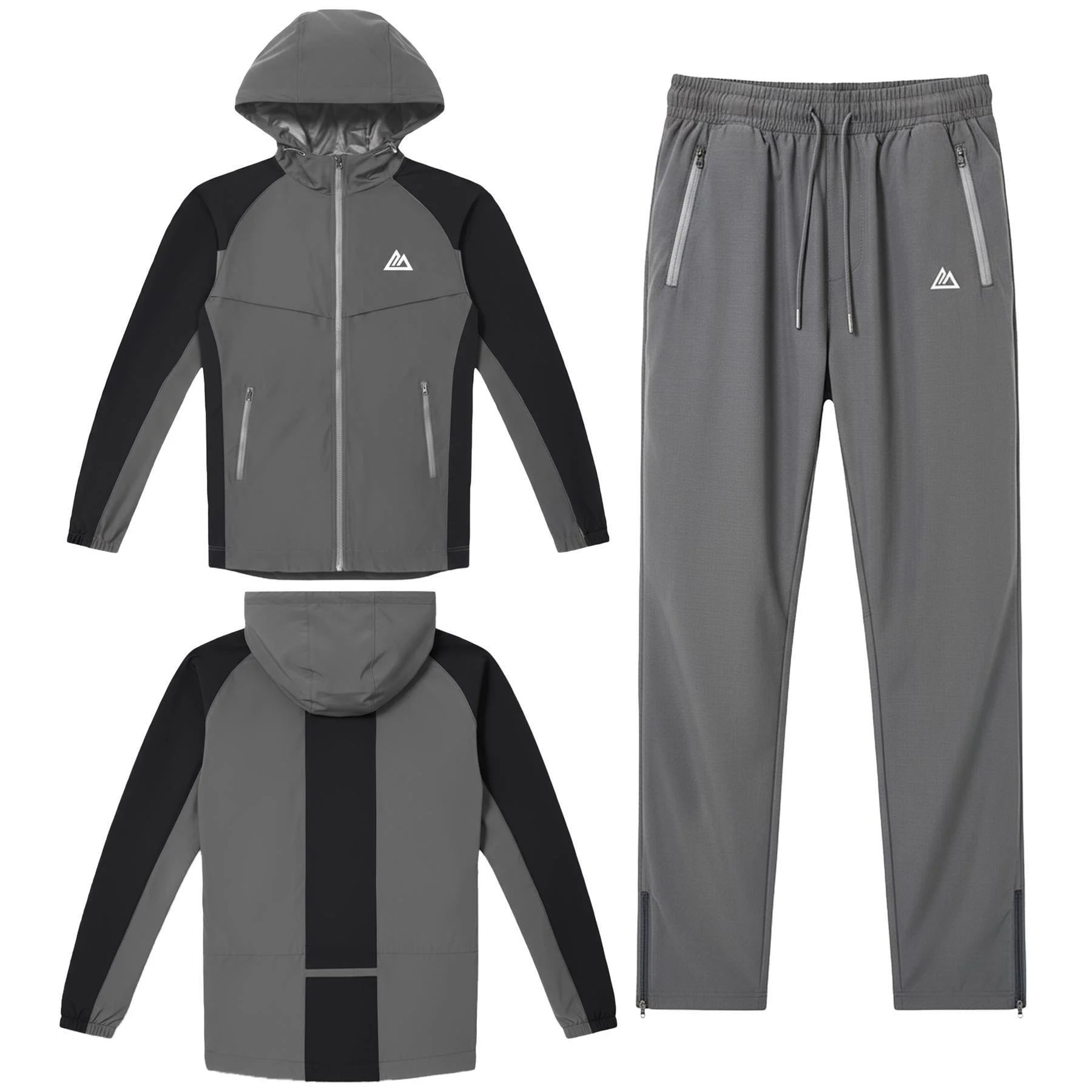 Mens MWA Stretch Hooded Tracksuit Set