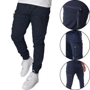 Mens Soul Star Pringle Stretch Cargo Joggers