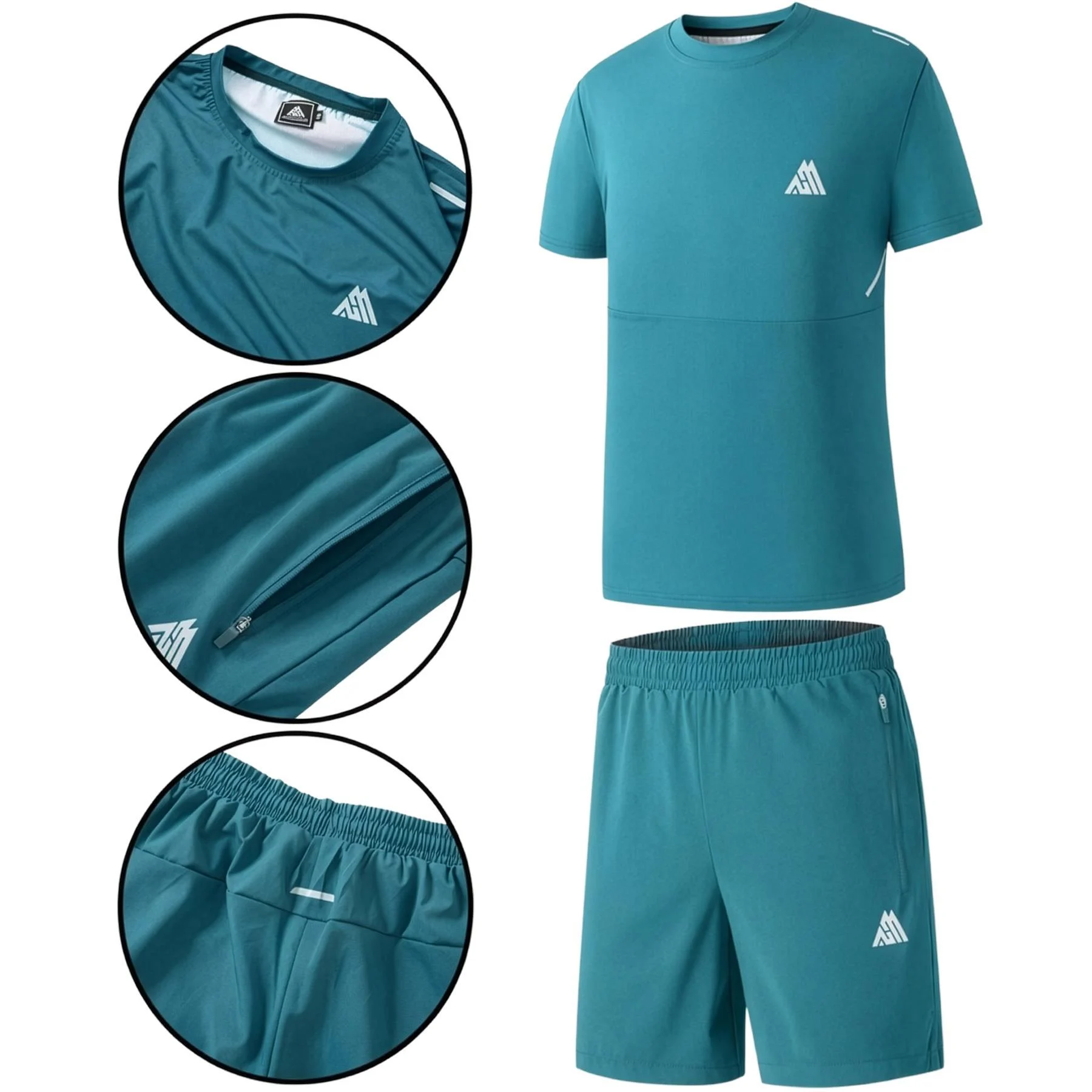 Mens Reflect Stretch Short Set