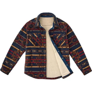 Mens Sherpa Sherpa Lined Padded Check Jacket