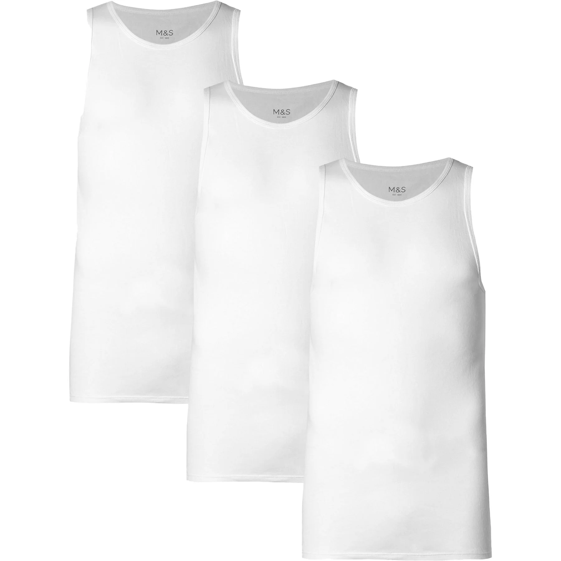 Mens 3 Pack Marks and Spencer Sleeveless