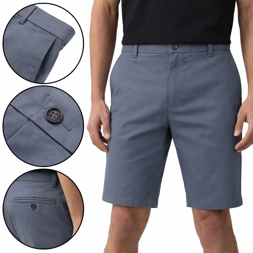 Mens Stretch Summer Workwear Chino Shorts