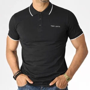 Mens Teddy Smith Polo Contrast Tipped Sherpa
