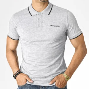 Mens Teddy Smith Polo Contrast Tipped Sherpa