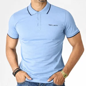 Mens Teddy Smith Polo Contrast Tipped Sherpa
