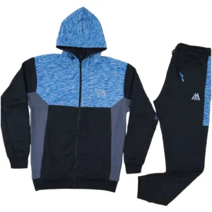 Mens Jabal Textured Stretch Hooded Tracksuit Set