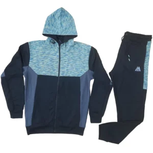 Mens Jabal Textured Stretch Hooded Tracksuit Set