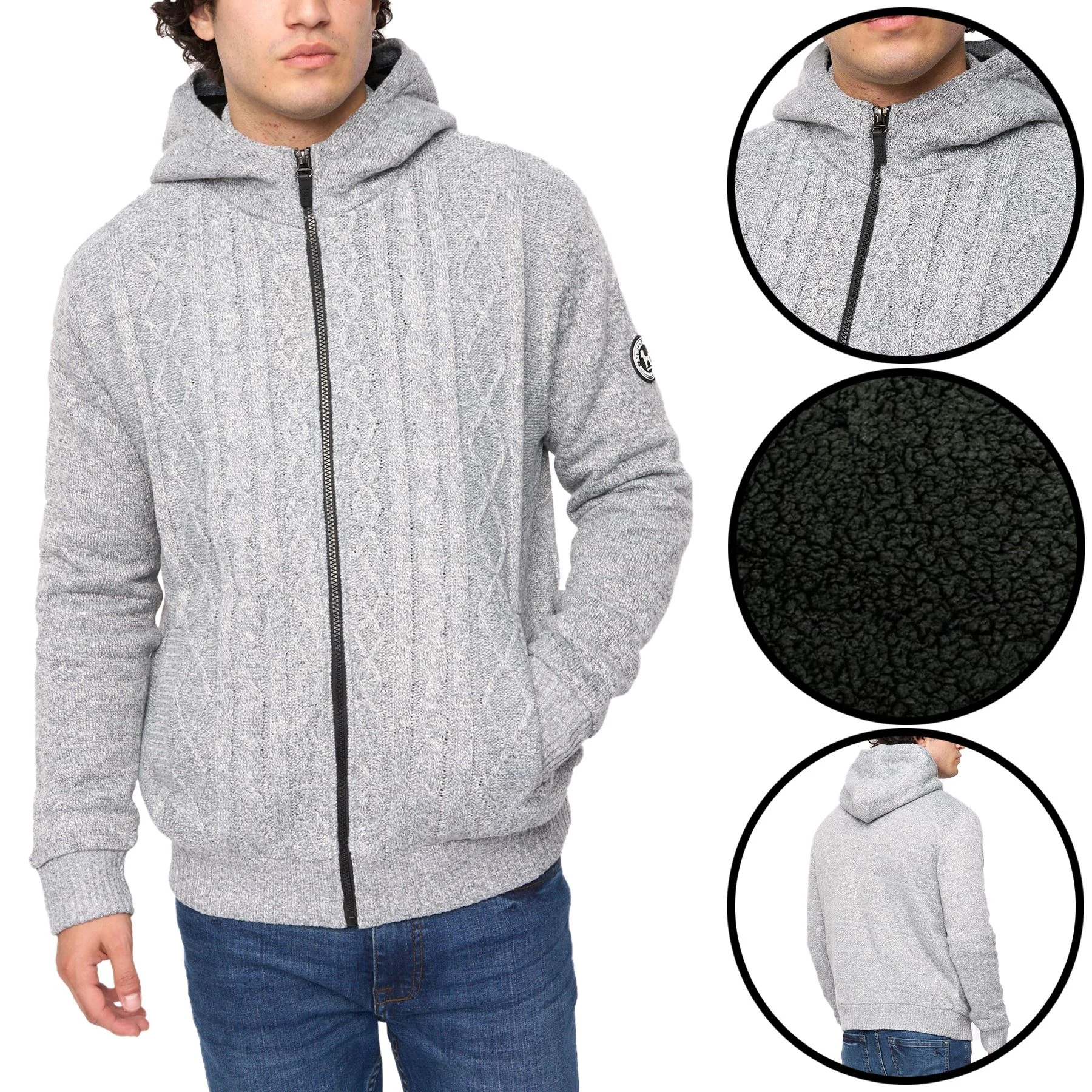 Mens Tonbridge Fleece Lined Sherpa Lined Knitted